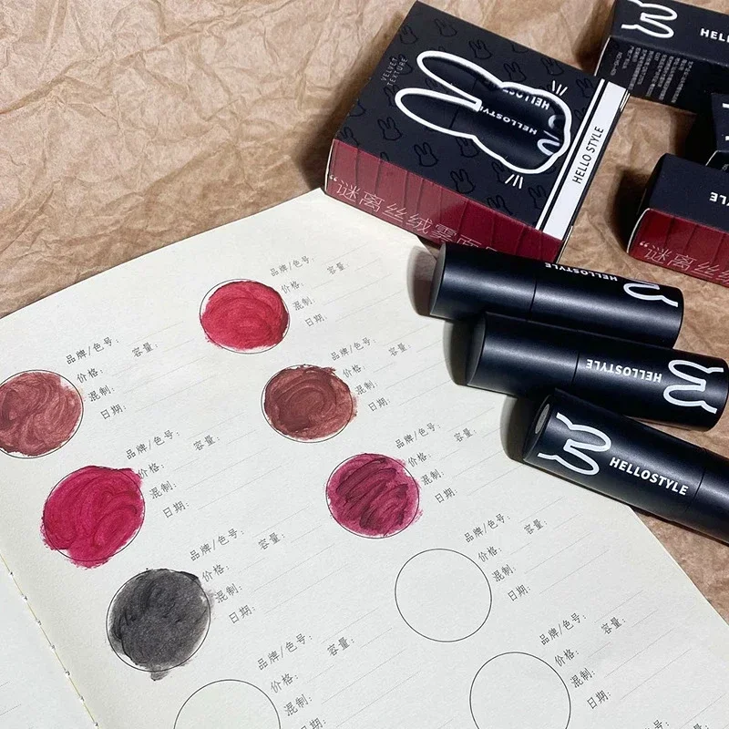 Rouge à Lèvres Punk Gothique, Brune, Jules Satin, Teinte Waterproof, Liquide 256, Brcorporelle, Cosmétique Coréen, 1 Pièce