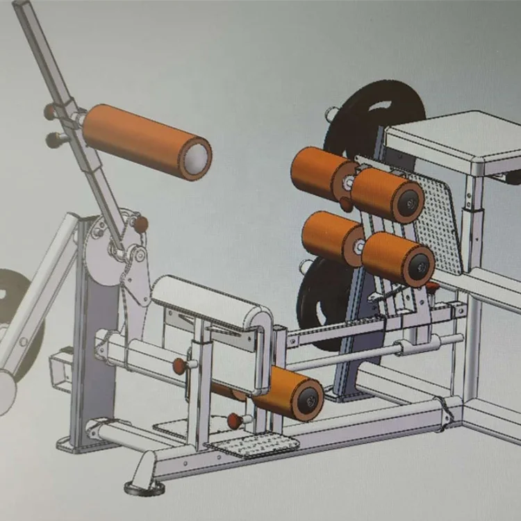 

Wholesale Good Price Commercial Plate Loaded Gym Fitness Equipment Inverse Leg Curl Hip Quad Machine 3mm Universal Optional