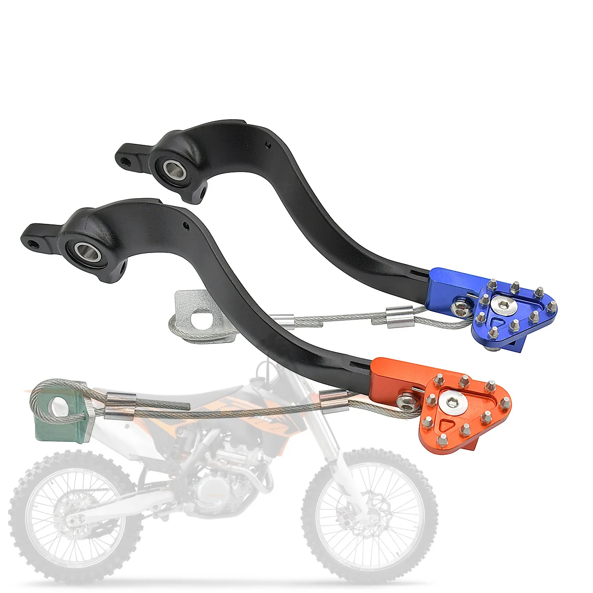 

For KTM EXC SX SXF XC XCF HUSQVARNA TC TE FE FX FS 125 150 250 350 450 501 Motocross CNC Rear Brake Pedal Arm Lever Brake Saver