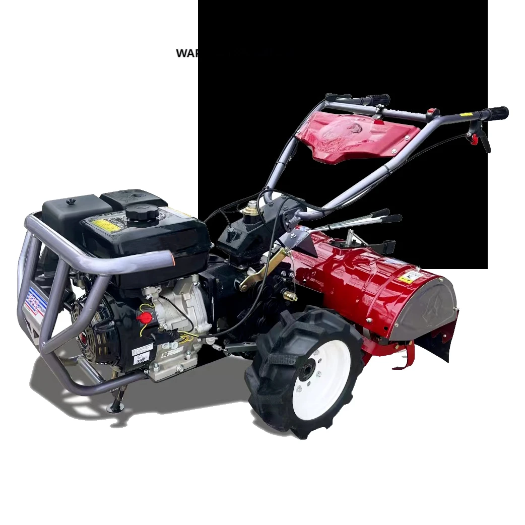 Agricultural Farming Compact Home Use Rotavator Walking Tractor Mini Power Tiller Cultivators