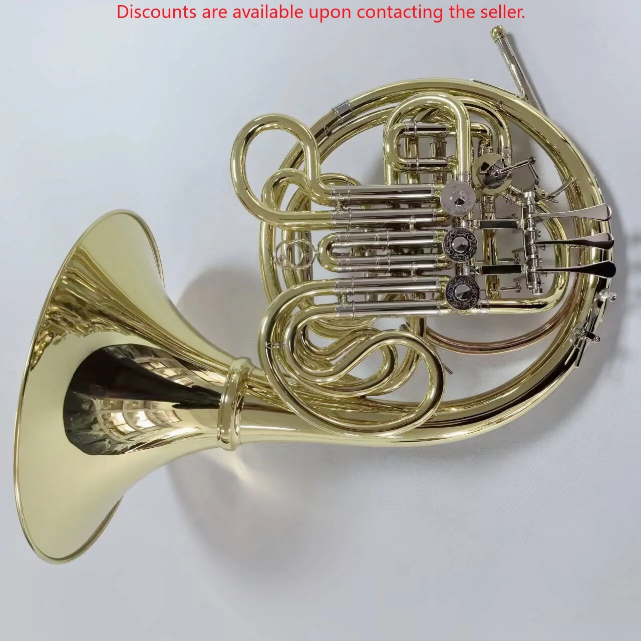 Devote CRFH-8160 F/Bb Thin Brass Material Professional Double French Horn with Good case