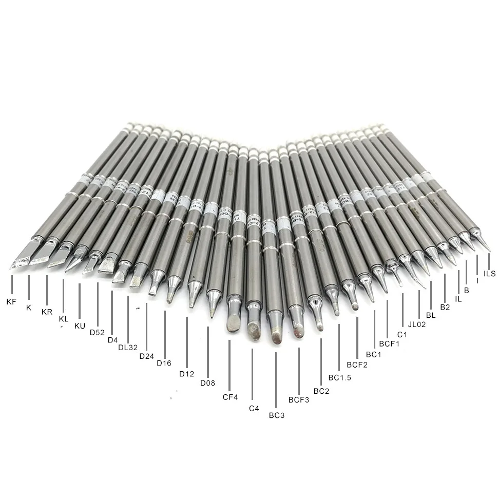 T12 Soldering Iron tips Replacement Various models of Tip Electric Soldering Iron Tip T12- K KU I D24 BC2 C4 C1 JL02