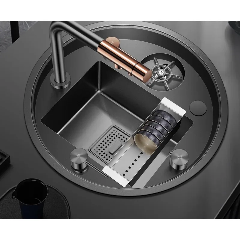 

Tea room Nakajima bar counter Hidden round sink Tea room with cup washer Small single slot