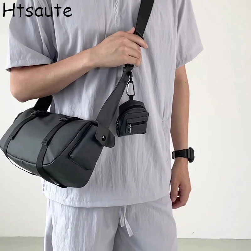 

Messenger Sling Bags Men Casual Zipper Crossbody Bag Pouch Simple Casual Handbag With Purse Phone Bag Male Side Shoulder Bags