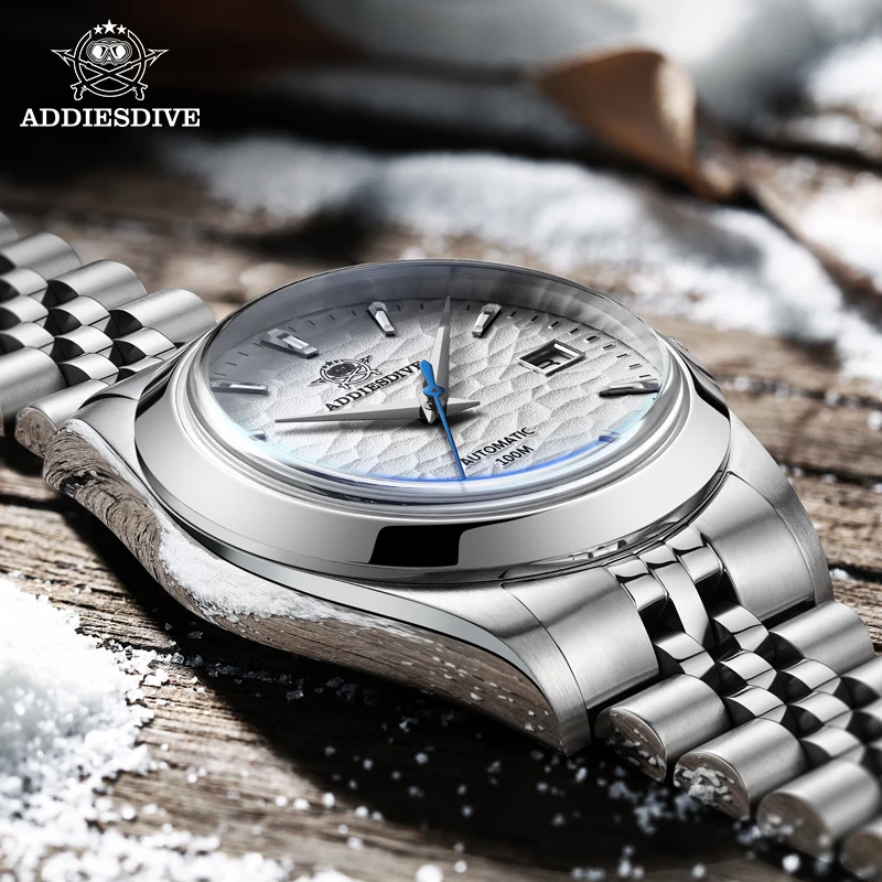 

ADDIESDIVE Mechanical Watch AD2118 Luxury NH35 Sapphire Automatic Watch Stainless Steel 100M Dive Waterproof Men's Wristwatches