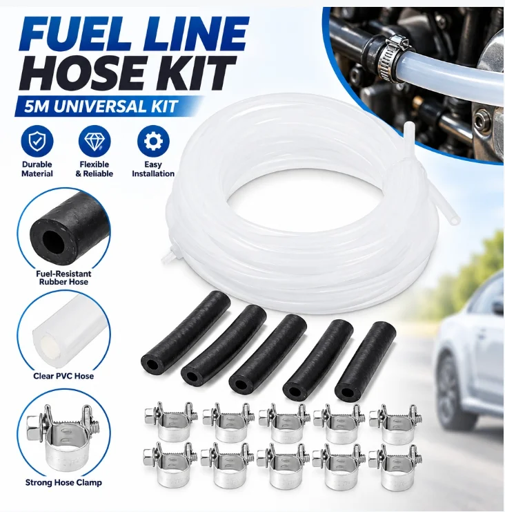 Plastic Car Parking Heater Tube Replacement Fuel Pipe Line Hose Clip Fuel Tank Pick-up Kit For Eberspacher Webasto Heater