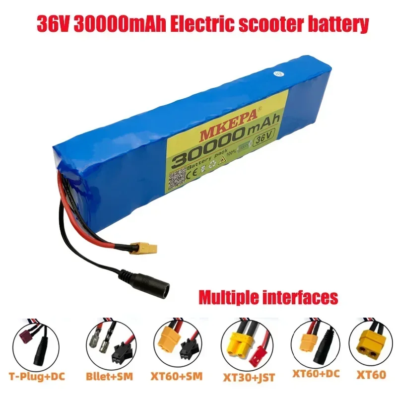 

10S3P 36V 30Ah Lithium electric scooter battery pack,For Kugoo S2 / S3 / S4 / M2,etc,,equipped with BMS，Balanced charging XT30