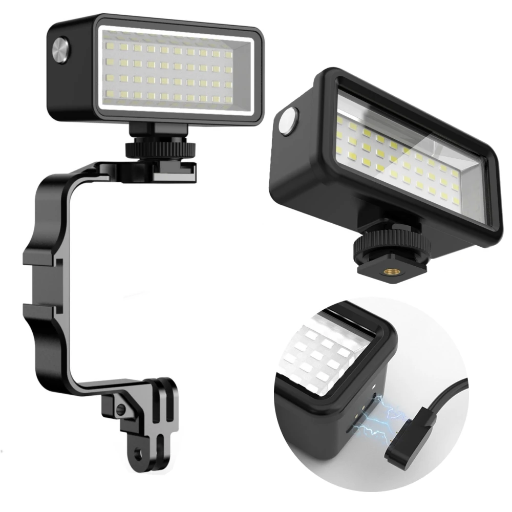 Lumière de remplissage de plongée étanche 40M, lampe vidéo Led sous-marine pour Gopro Hero 11 10 9 Dji Action 3, accessoires de caméra d'action SLR