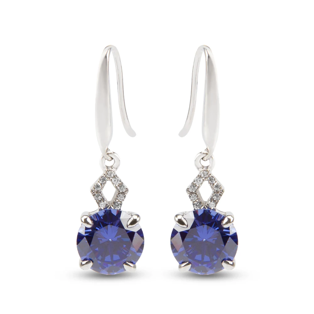  ﻿ ﻿ ﻿ YYSuniee Solid 925 Sterling Silver Dangle Earrings for Women Trendy with Shiny Cubic Zirconia Earrings Gift