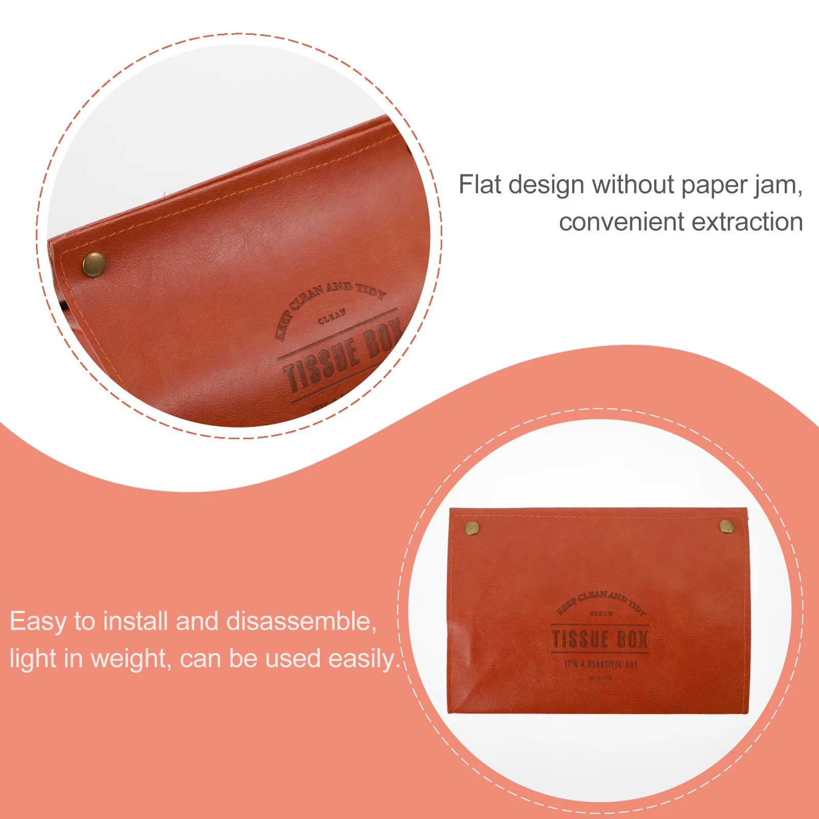 Tissue Soft Napkin Storage Container Napkin Holder Paper Storage Home Car Decor Long Life Recyclable