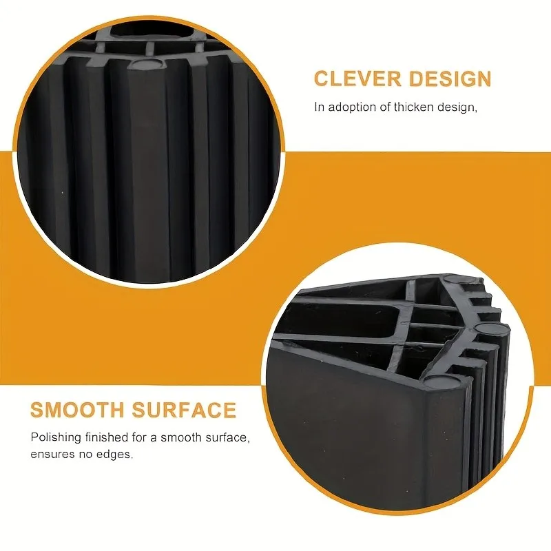 2pcs Plastic Ladder Anti-Slip Foot Cover - Safety Foot Pads, Replacement for Ladder