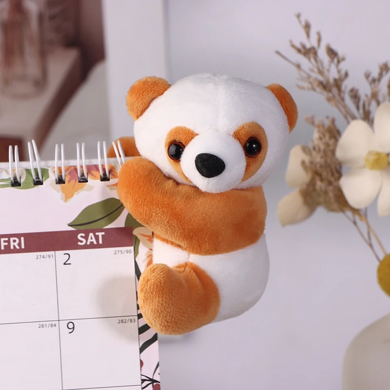 Plush Animal Clip Clip-On Critter Panda Clip Note Clip Stand Photo Holder Stand Memo Clip For Home Office Use