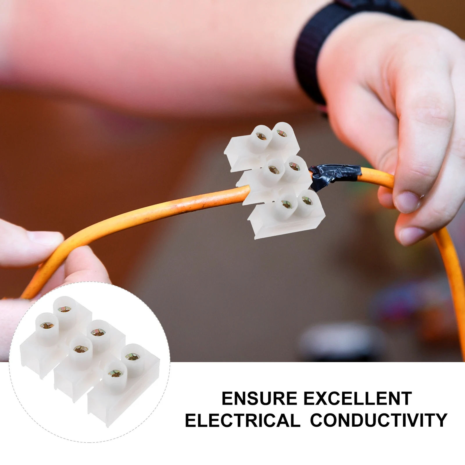 

30pcs Screw Terminal Block 3 Position Wire Connector Zinc Alloy Conductor Flame Retardant Shell High Temperature Resistance Easy