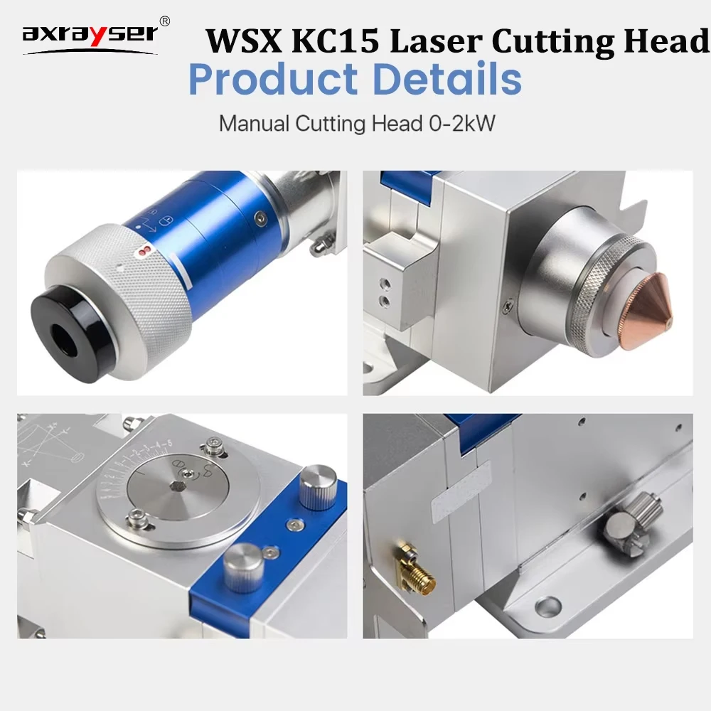 الأصلي WSX KC15/KC15A رأس القطع بالليزر 0-2kw التركيز اليدوي F125 F150 F190 لقطع المعادن المسطحة