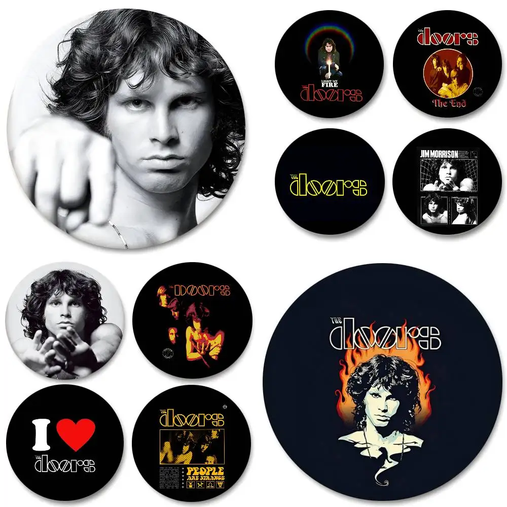 Vintage Rock N Roll Band The Doors Rundes Abzeichen, kreative Brosche, Kleidung, Rucksack, Accessoires, Anstecknadel