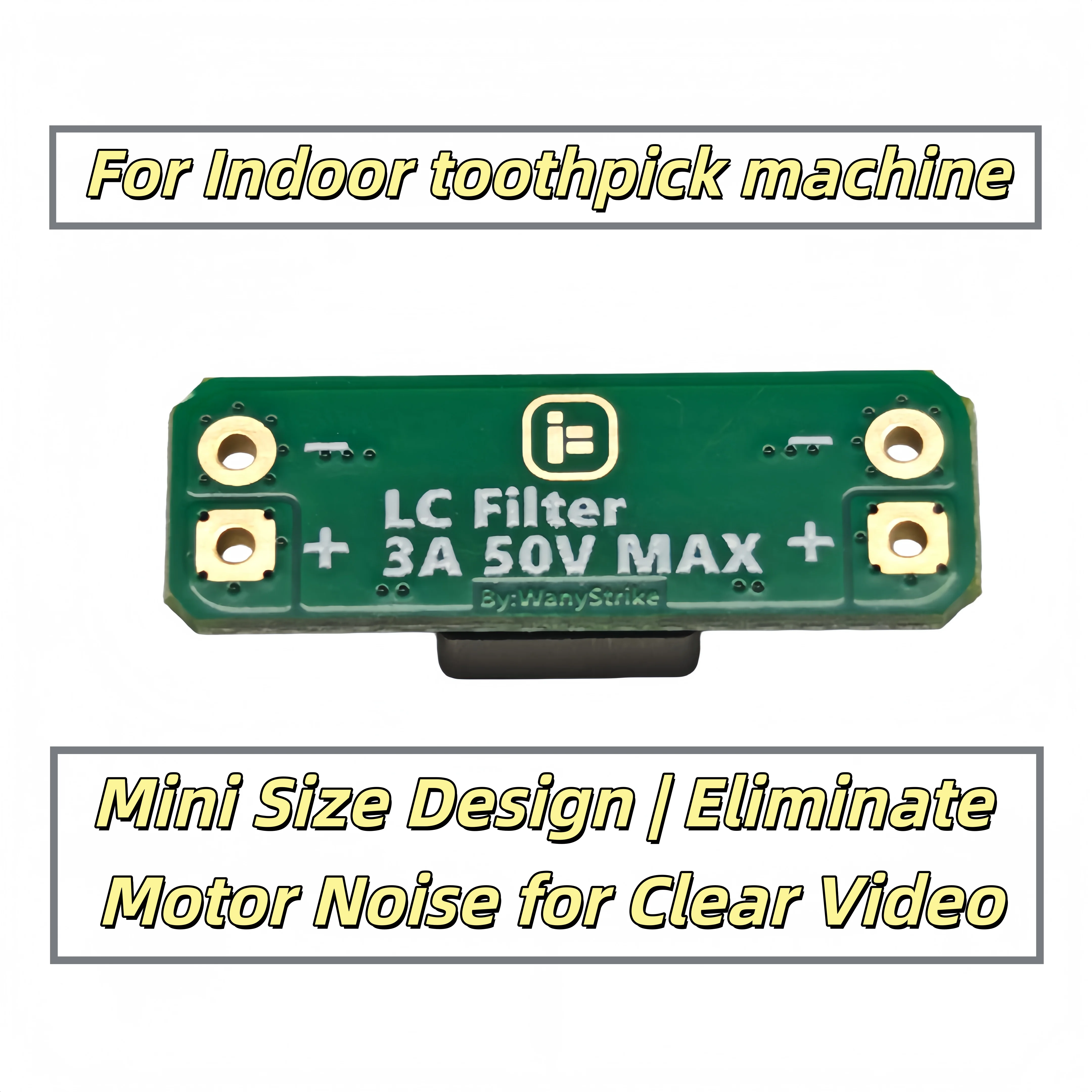 LC Filter Module 3A 50V Built-in Reverse Polarity Protection Reduce RadiatedInterference for FPV Drone Accessories