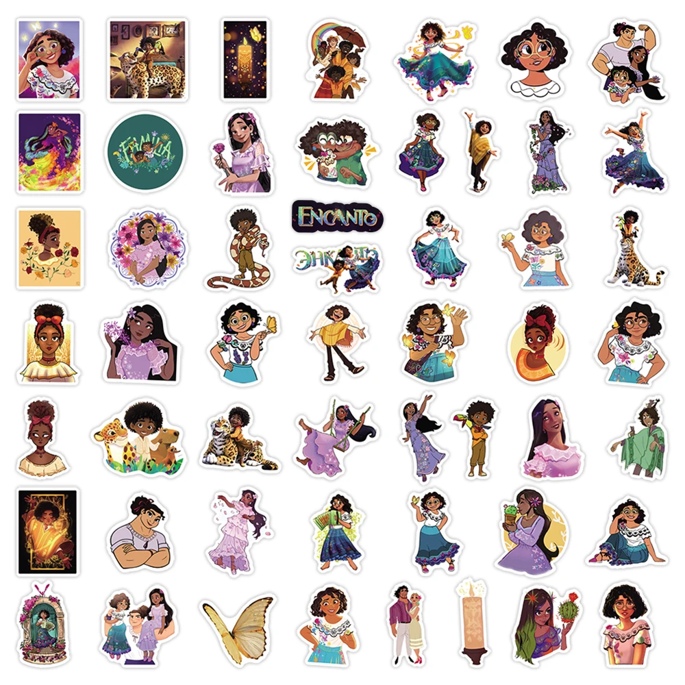 

10/30/50PCS Disney Cartoon Animation Encanto Cute Graffiti Stickers Children's Toy Gift Decoration Water Cup Phone Case Desk
