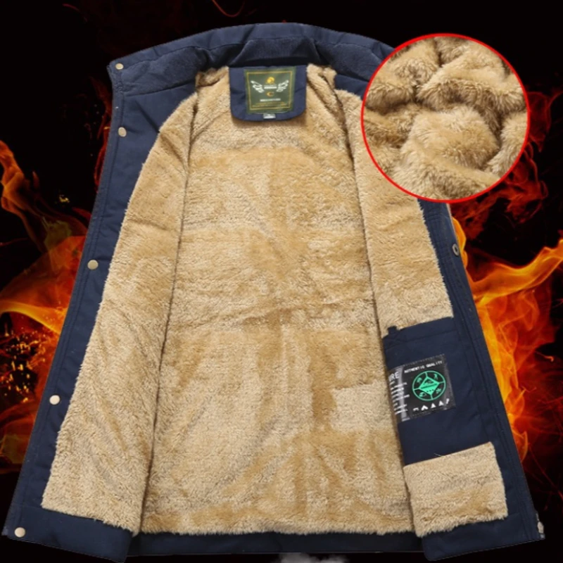 

Plus Size 8XL Male Fleece Lined Waistcoat Thick Warm Cargo Vests Men Brand Clothing Winter Vest Jackets Fur Mens Sleeveless Coat