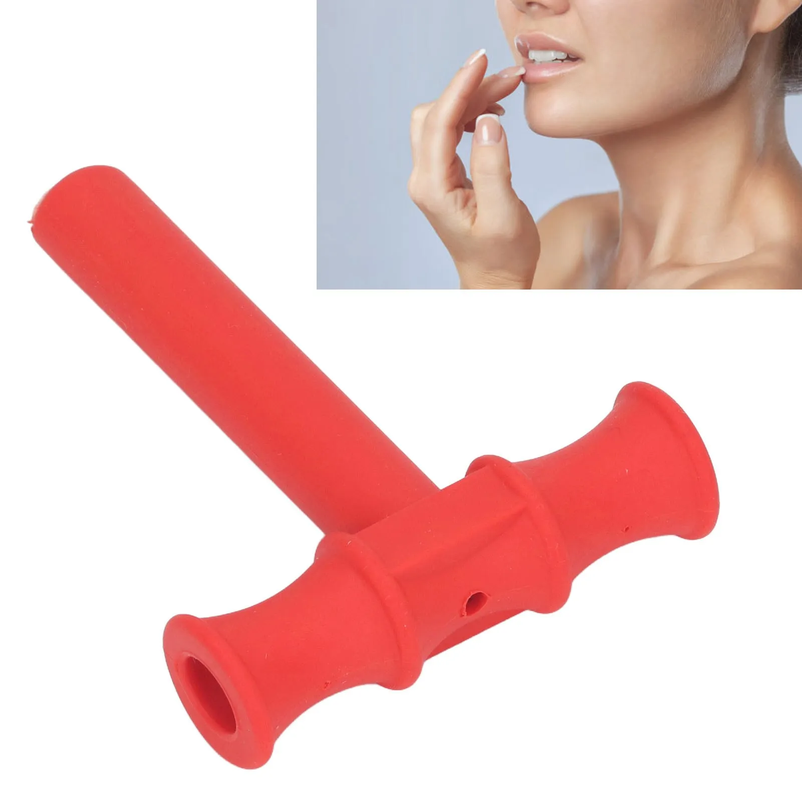 5pcs T Shape Chew Tube Chewy Tubes Speech Training TPR Oral Motor Tool for Children Adults Red T Bar Oral Motor Toy