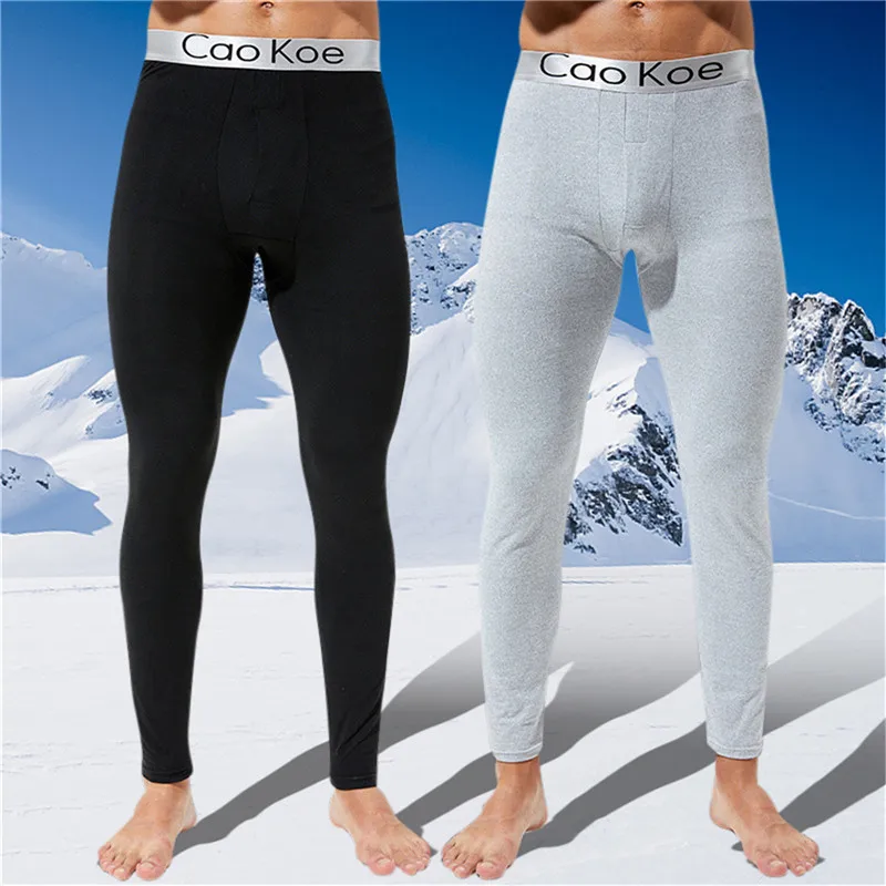 Men Thermal Underwear Skin-Friendly Render Pant Comfortable Tights Winter Warm Long Johns Men'S Soft Elastic Large Size Leggings