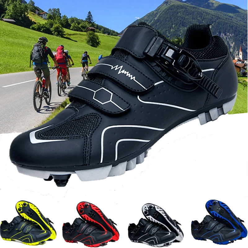Unisex Radfahren Sneaker MTB Schuhe mit Männer Cleat Straße Dirt Bike Flache Racing Frauen Fahrrad Berg SPD MTB Schuhe Zapatillas Mtb – Detail 6