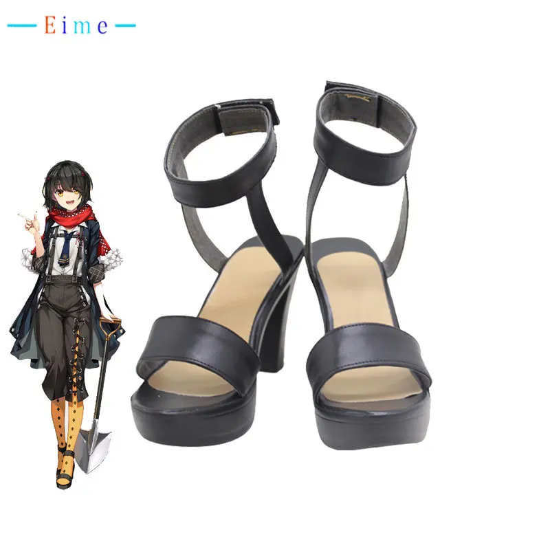 

Mashiro Cosplay Shoes Vtuber PU Leather Shoes Halloween Carnival Boots Custom Made