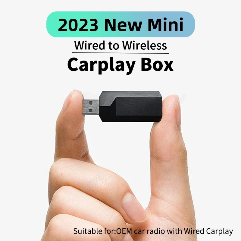 2023 New Wired To Wireless CarPlay Adapter USB Plug and Play Wireless Apple CarPlay Dongle Smart Box for iphone Fast Connection