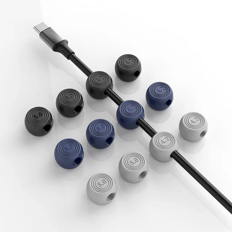 Desktop Storage Cable Winder Data Cables Hub Car Console Cables Fixer Magnetic Absorption Cable Organizer