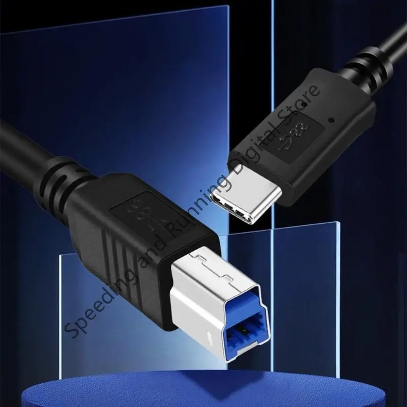 50/100/200cm USB Type C to USB3.0 Type B Printer Cable phone computer to Printer Data Transmit Adapter