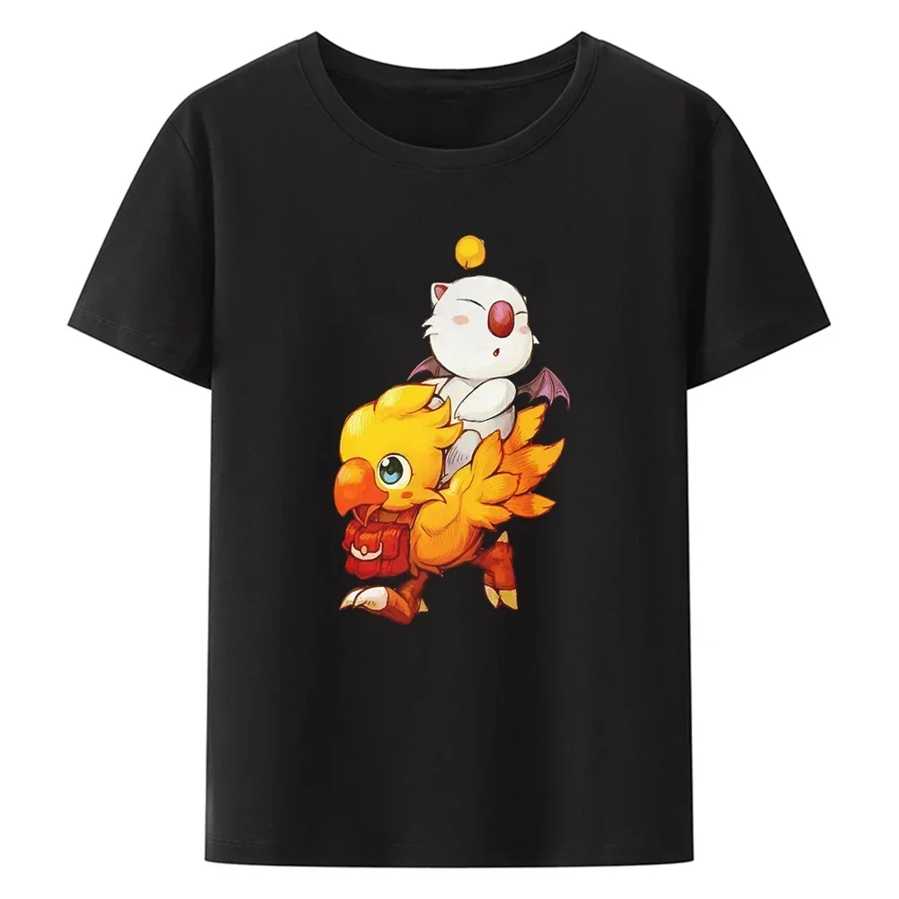 Final Fantasy Game Chocobo Tshirt Graphic Women Tops Vintage Fashion Punk Fibre Harajuku Polyester T Shirt Women's Wear view 4
