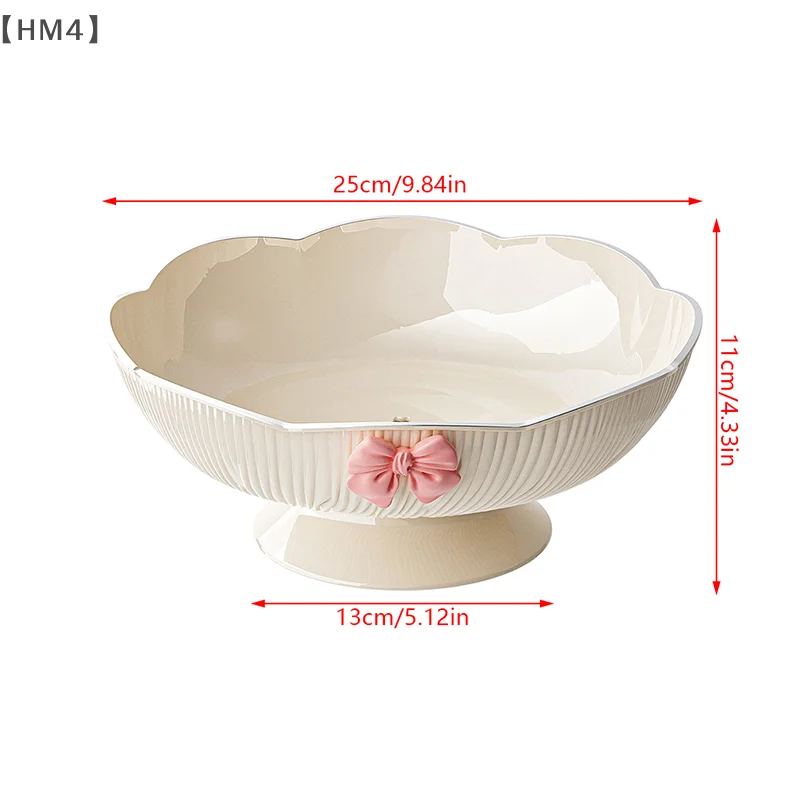 [[HM4]. 1 قطعة طبق فاكهة الحلوى البلاستيكية للمنزل طاولة القهوة طبق الحلوى الراقية وجبة خفيفة وضع طبق الحلي