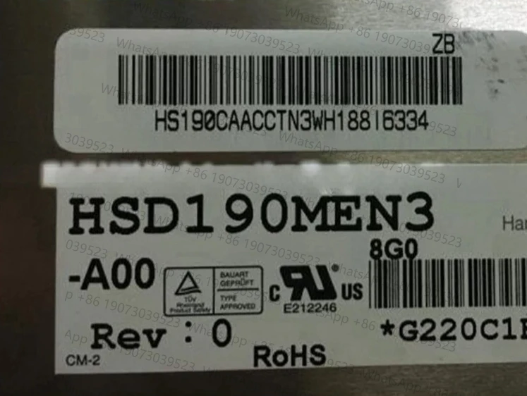 

HSD190MEN13-A00 New LCD Screen Tested Good