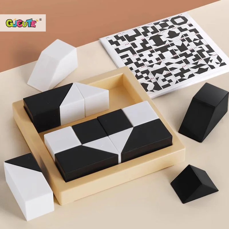 

1Pcs 120 Level Hidden Block Puzzle 6 Years ABS Material Interesting Enhances Logic And Spatial Reasoning Suitable For 6Year Olds