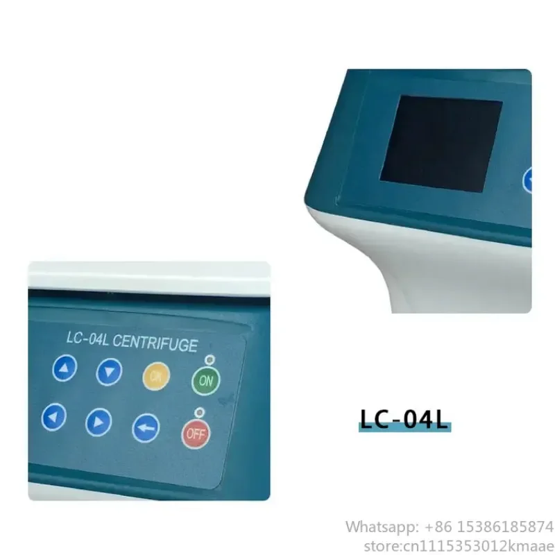 Vequyn High Quality Laboratory Electronic Cenritrifuge Machine Hine LCD Display Speed Centrifuge Machine Program Selection