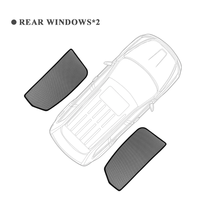 Voor KIA NIRO 2017 2018 2019 2020 2021 2022 Auto Zonnescherm Voorruit Magnetische Mesh Gordijn Achterzijde Venster zonneklep Schaduw