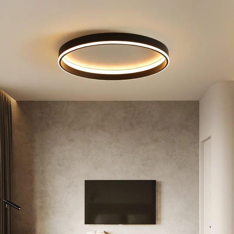 Imagem -04 - Nordic Circular Led Luzes de Teto Sala de Estar Varanda Armários Quarto Lâmpada Home Decor Brilho Iluminação Interior