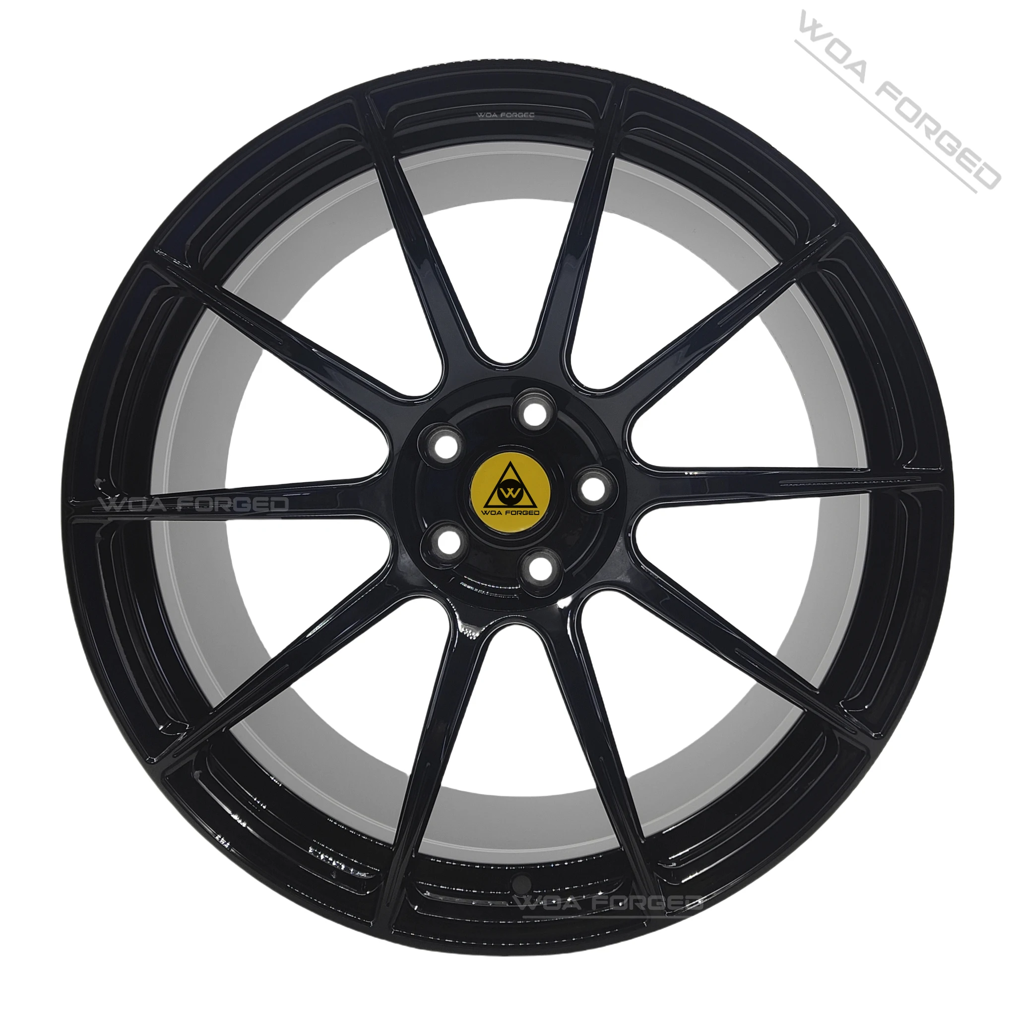 SM10RS Single Piece Forged Wheels 5X112 5X120, Glossy Black Machine Finish18-20 Inch, Multi Spoke Deep Concave Modified Car Rims