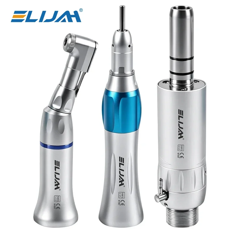 Pieza de mano dental de baja velocidad 203C con spray de agua externo, contra-ángulo, pieza de mano recta, motor de aire, 2/4 orificios
