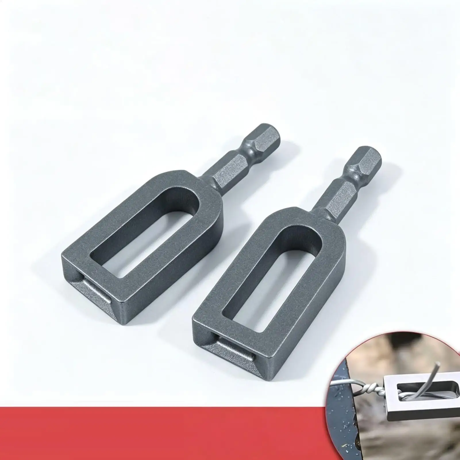 Wire Twister Multifunctional Hex Shank Quick Twisting Handheld Fence Wire Twisting Tool for Home Garage Workshop Industrial
