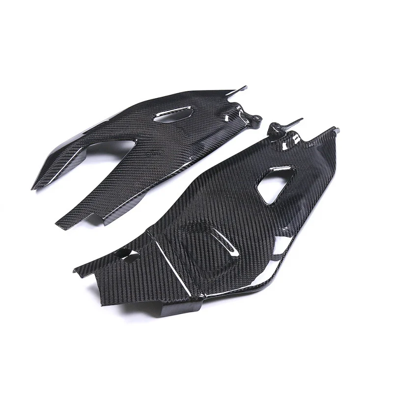 Adequado mt10 r1/acessórios da motocicleta modificado protetor de capa do braço oscilante traseiro de fibra de carbono