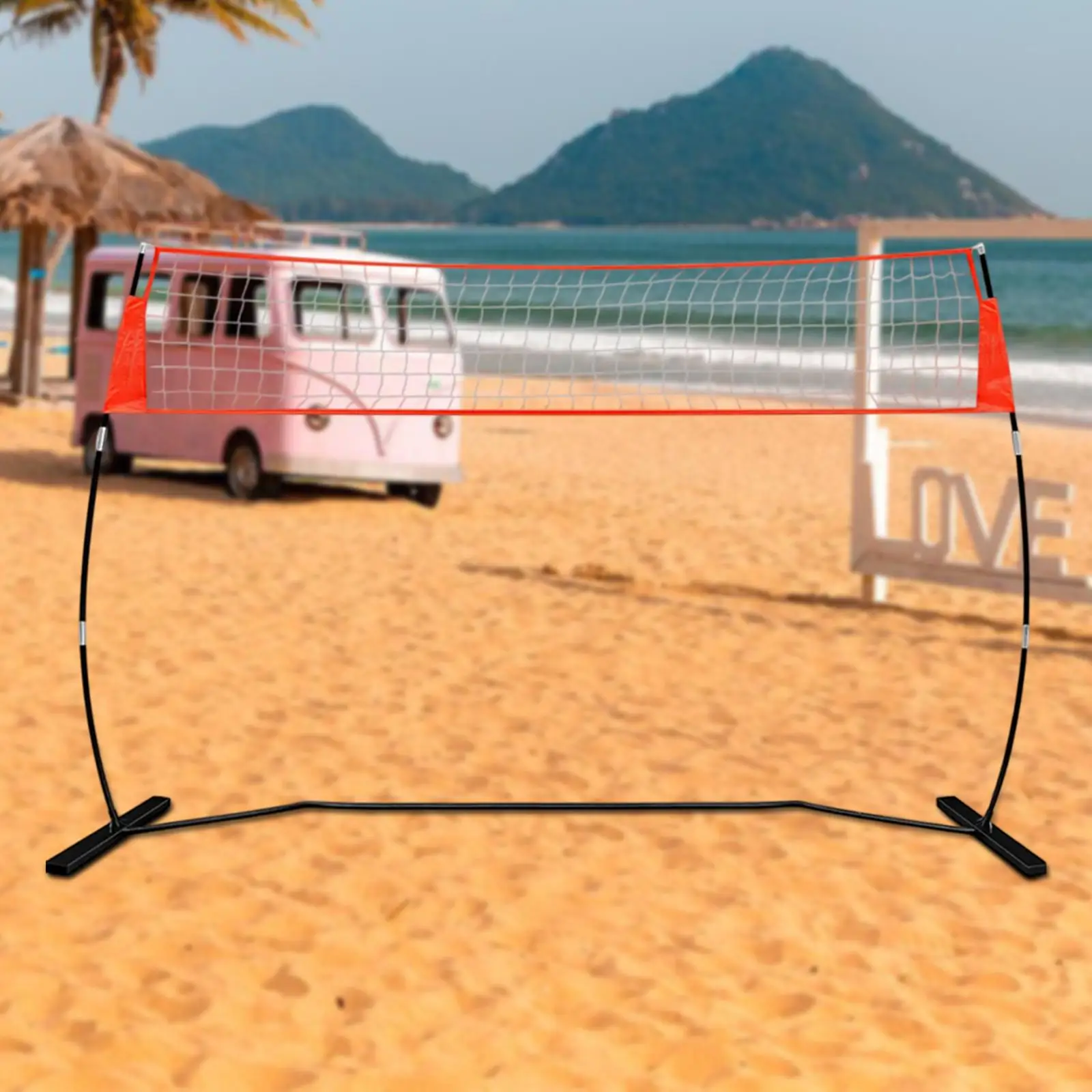 

Volleyball Training Equipment Net for Yard Outdoor Activities Solo Training