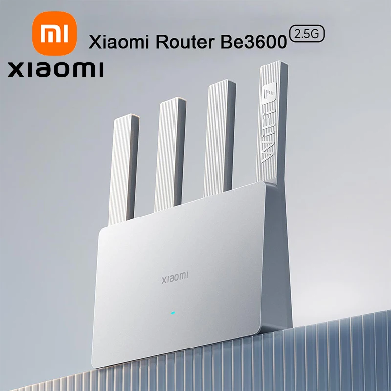 XIAOMI MIJIA Router BE3600 2.5G، 2.5G منفذ شبكة عالي الجودة WiFi 7,3570Mbps Dual WAN LAN VPN IPTV، النسخة الصينية مع محول