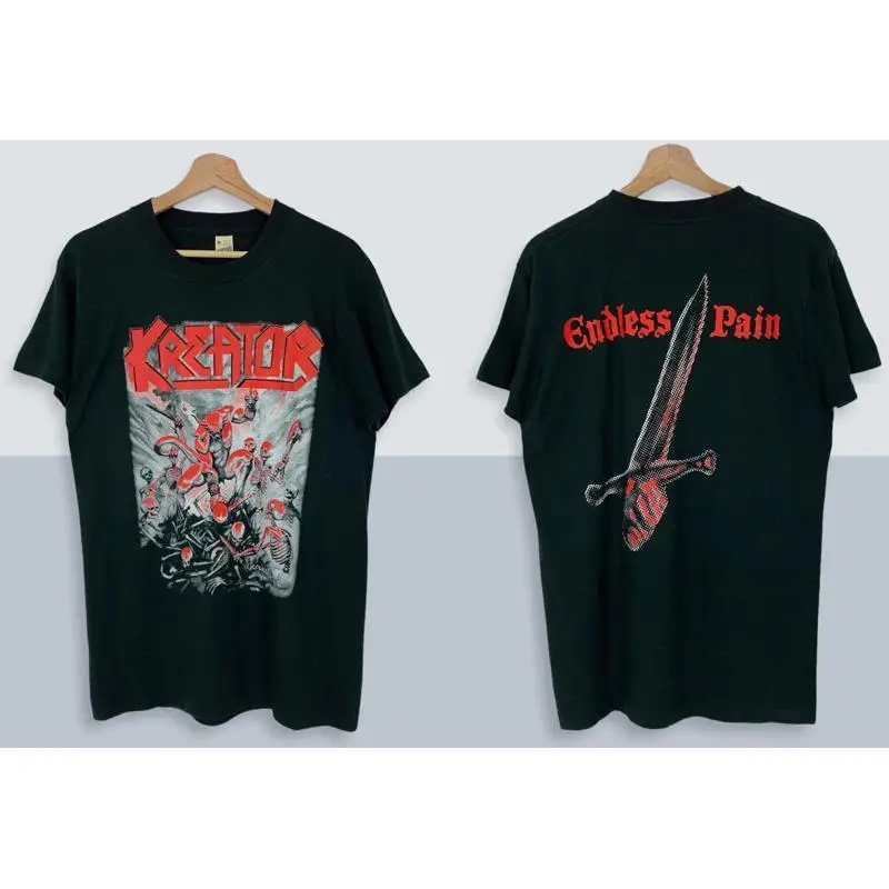 Vintage 1990 Kreator Endless Pain Two Sides Print T Shirt