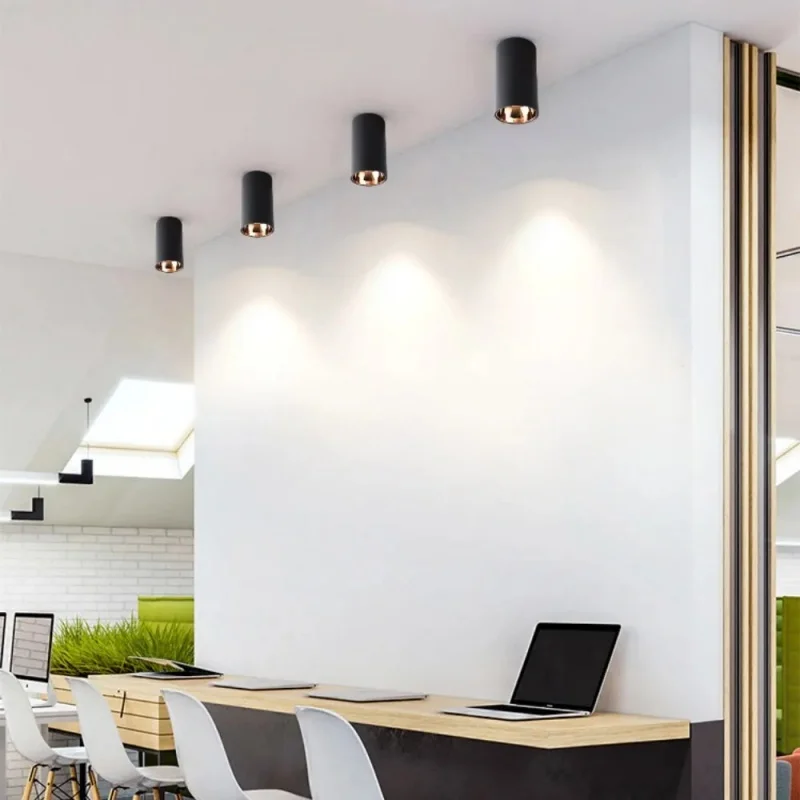 Fotografia 7: Spotlights LED Inteligentes Zigbee Dali Dimmáveis 3CCT Antirreflexo, Luz de Teto LED AC110V220V, Iluminação para Supermercados e Lojas