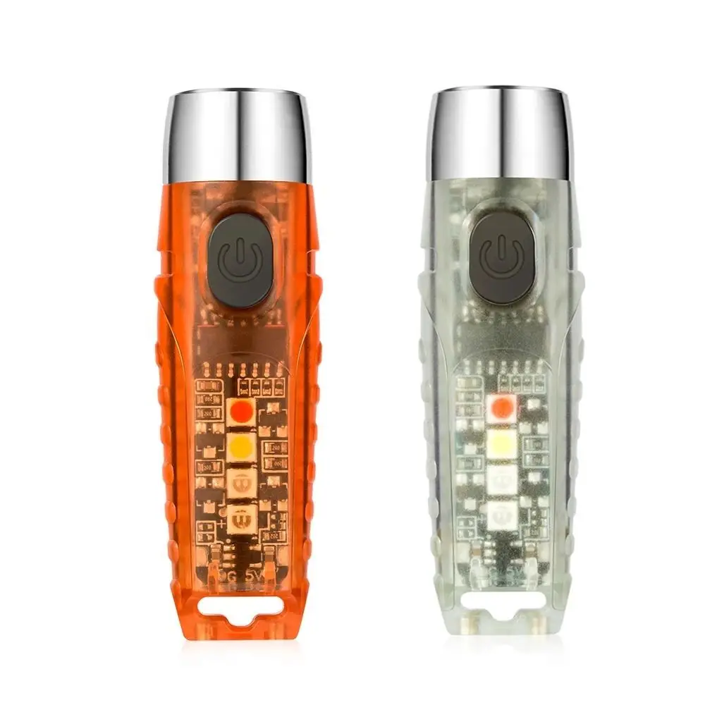 Super Bright Mini Keychain Flashlight High Power 11 Modes Portable Pocket Flashlight USB-C Rechargeable Waterproof