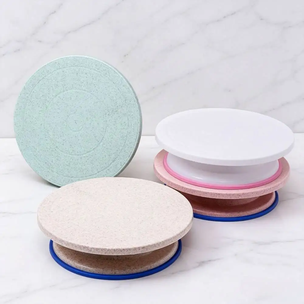 Plastic Cake Turntable Stand Rotating Baking Decorating Tool For Kitchen Pastry Smooth Revolving Dessert Craft Supplies