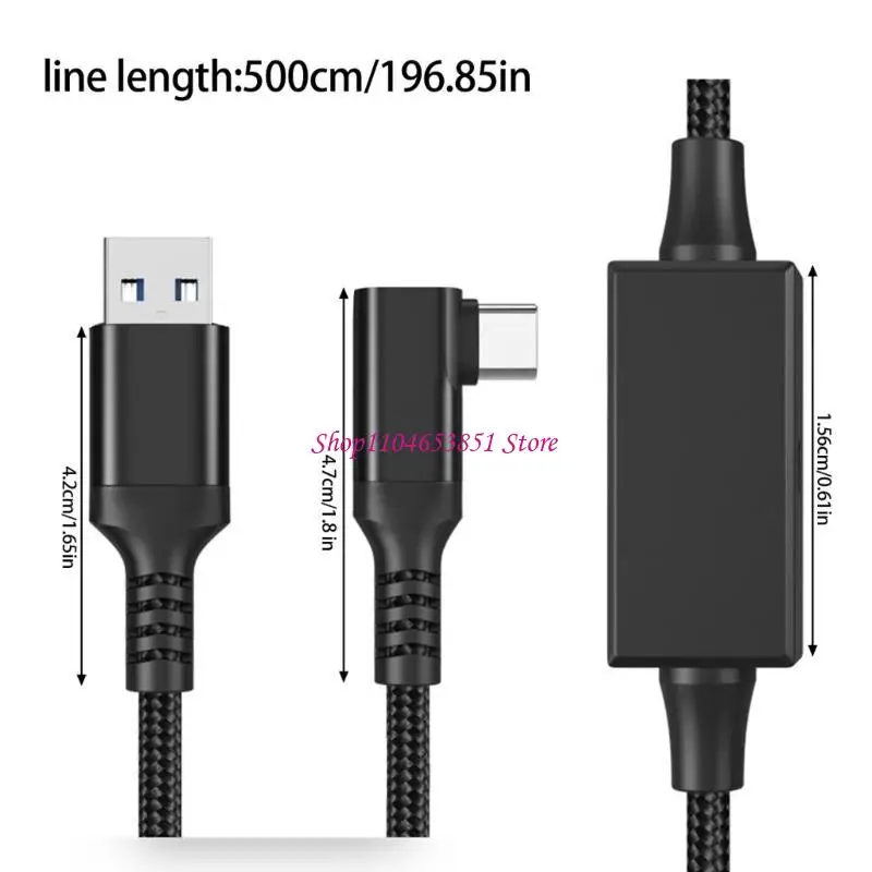 Cable datos USB 5 m velocidad para 4 accesorios