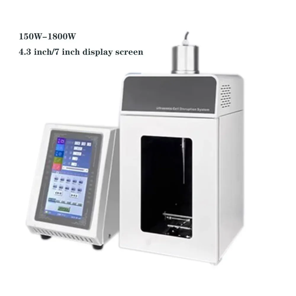 JY-150W-1800W Ultrasonic Homogenizer Agitator Cell Crusher Cell Ultrasound 0.2-1200ml 4.3 inch/7 inch display screen