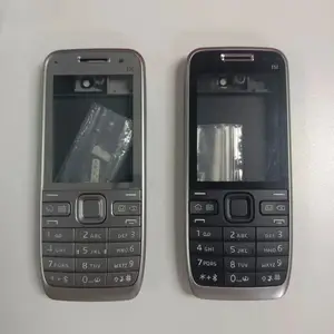 Bilashmart Phone Housing case Nokia E52 Phone Case E52 case Back Front Faceplate Frame with Keypad