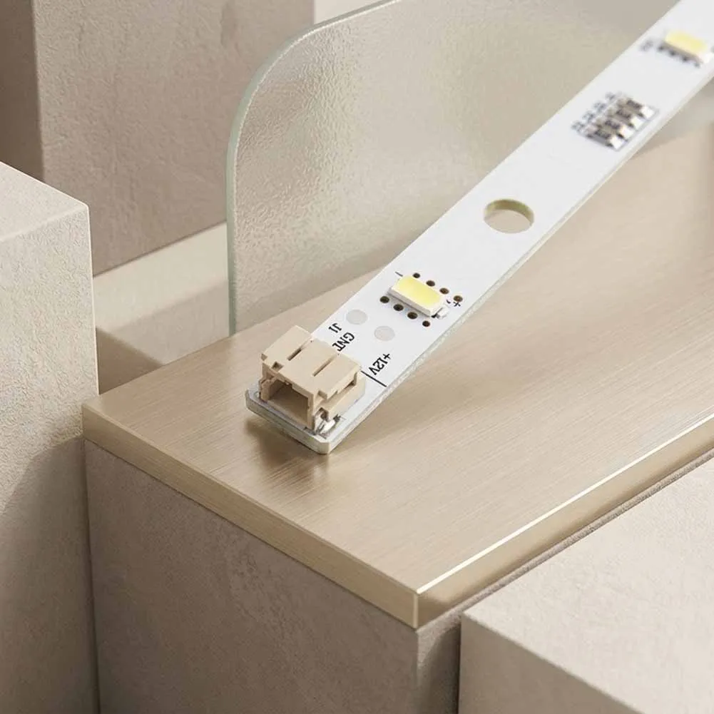 LED Light Strip E349766 for Hisense Refrigerators 12V DC Input Two-Pin Connector for Direct Fit Interior Lighting Component